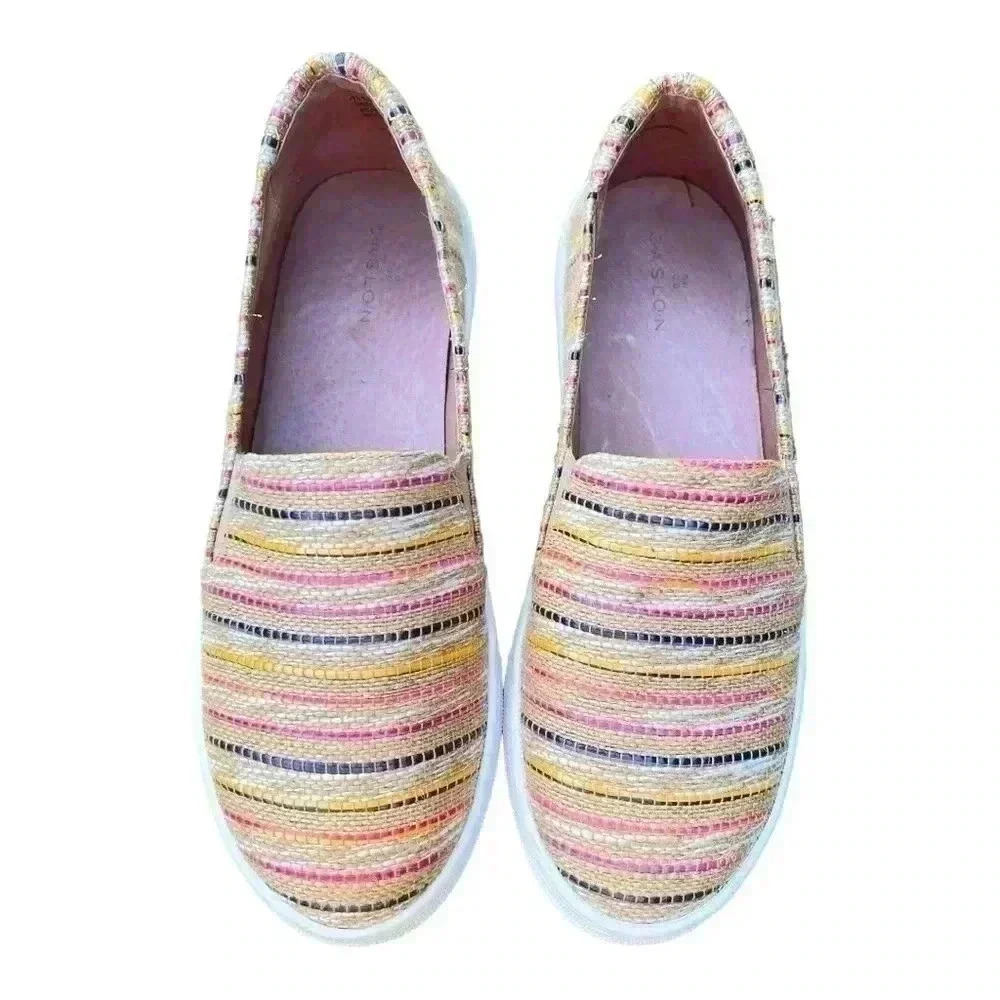 Women's Caslon Multicolored Slip On Sneakers Size 7 1/2 Great Preowned Condition - Picture 5 of 7